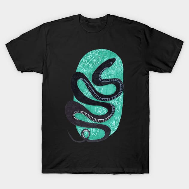 Teal Snake T-Shirt by Artfully Alaina